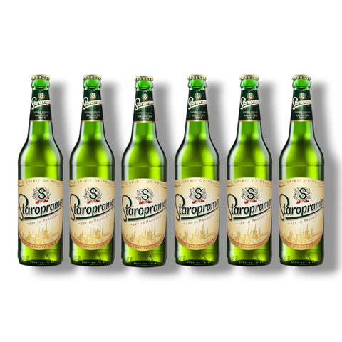 6 Flaschen Staropramen Premium Pilsner à 0,5 l – tschechisches Premium-Lager