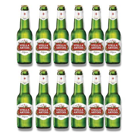 Stella Artois 330 ml 12 Flaschen belgisches Premium Lagerbier