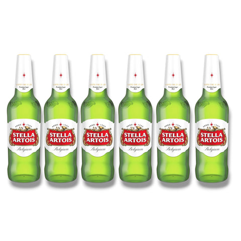 Stella Artois 6er-Paket mit 6 Glasflaschen à 660 ml