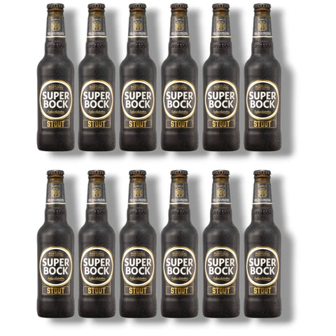 12 Flaschen Super Bock Stout 0,33 l