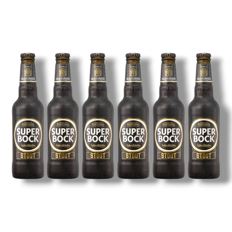6 Flaschen Super Bock Stout 0,33 l