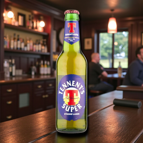 Tennent’s Super Strong Lager 0,33l – Starkes Lagerbier mit 9% Vol.