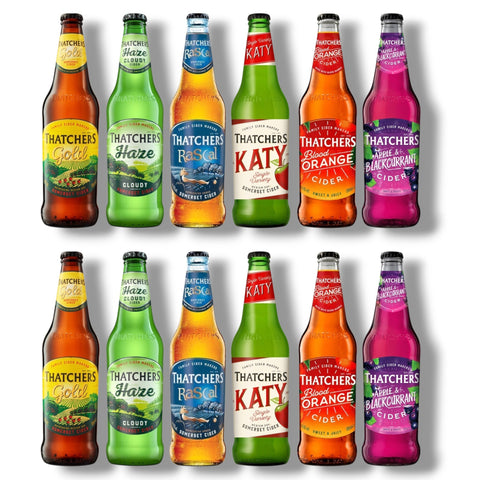 Thatchers Entdeckerpaket mit sechs verschiedenen Cidern aus Somerset 