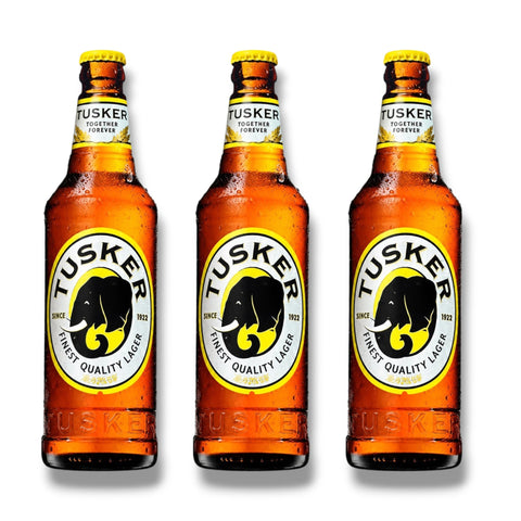 Tusker Lager 3er-Paket mit 6 Flaschen à 0,5 l – Bier aus Kenia