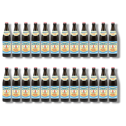Unertl Weißbier Alkoholfrei 20er-Paket mit 24 Flaschen à 500 ml – naturtrübe bayerische Weiße