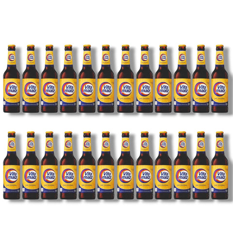 24 Flaschen Vitamalz Original à 0,33 l – alkoholfreier Malztrunk mit 0,0 % Alkohol