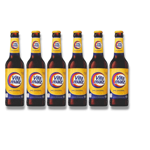 6 Flaschen Vitamalz Original à 0,33 l – süßer deutscher Malzklassiker