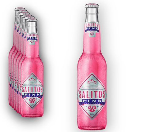 Salitos Pink Strawberry 0,33l – Biermischgetränk mit Erdbeergeschmack