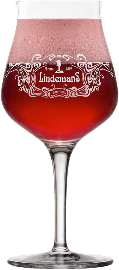 Lindemans Fruchtbier Mixpaket 0,25 l + Originalglas – Kriek, Apple, Cassis, Pecheresse