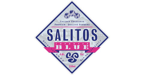 SALITOS Blue 0,33 l – Fruchtwein-Mischgetränk mit Blaubeergeschmack 5 % Vol.