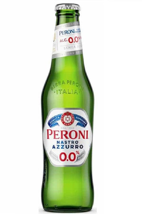 Peroni Nastro Azzurro 0.0% 330ml alkoholfreies Lagerbier Flasche